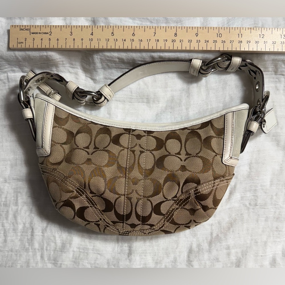 Coach Vintage Y2K Brown & Beige Mini Soho hobo bag‎ - Picture 6 of 8